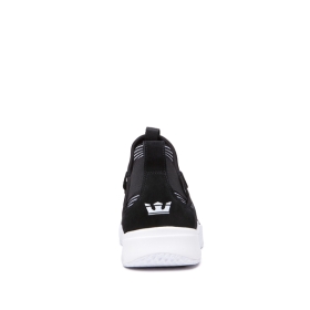 Mens Supra Low Top Shoes TITANIUM Black/white | AU-57158